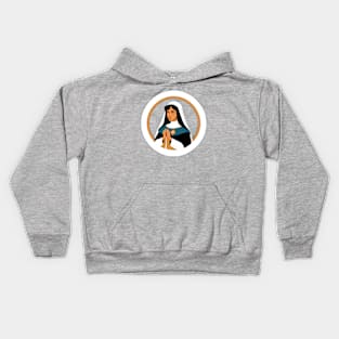 Catholic Nun Iconography Kids Hoodie